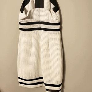 Guess Black and White sleeveless dress
